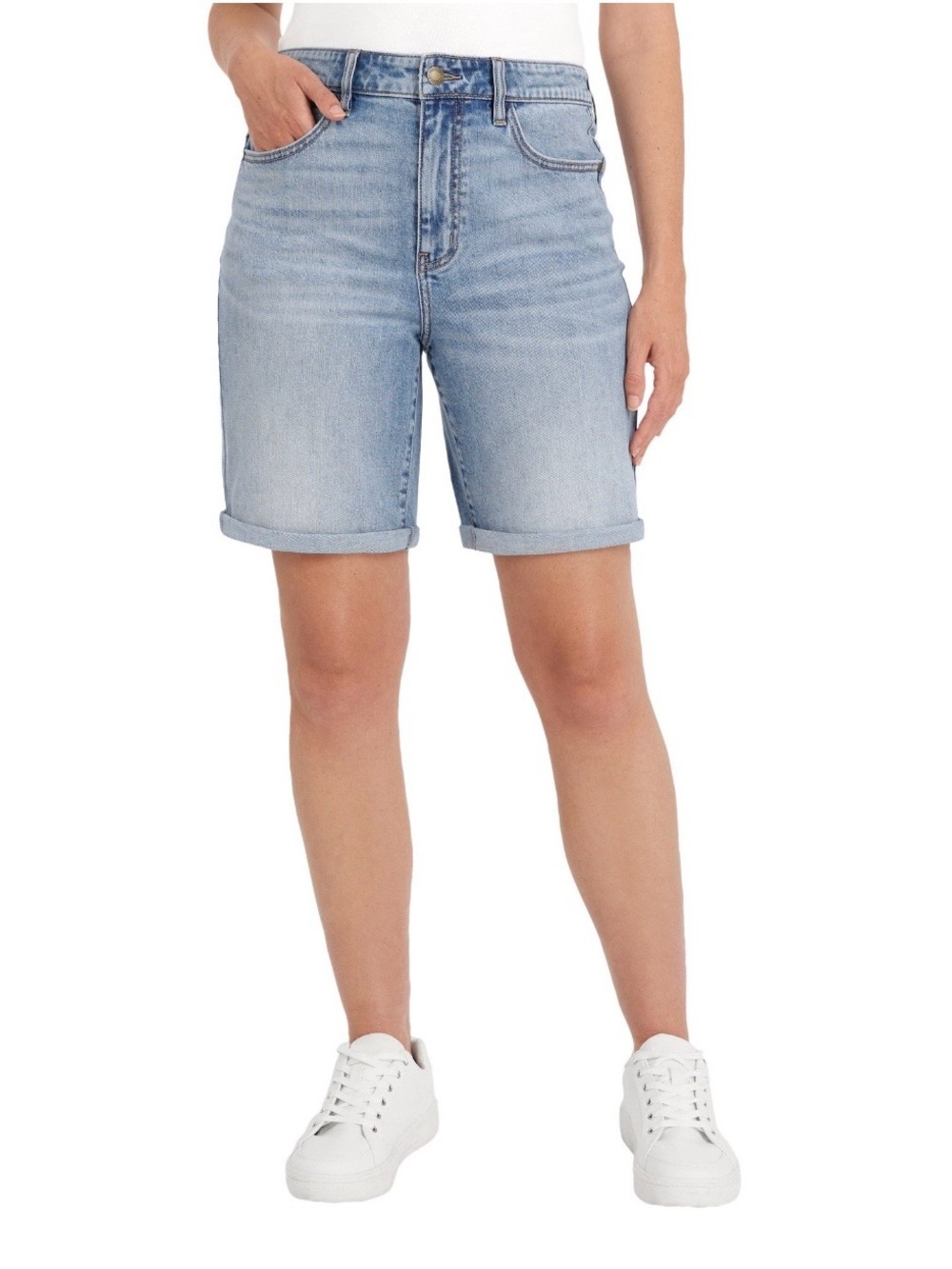 Wrangler Light Blue Denim Bermuda Shorts Size 14